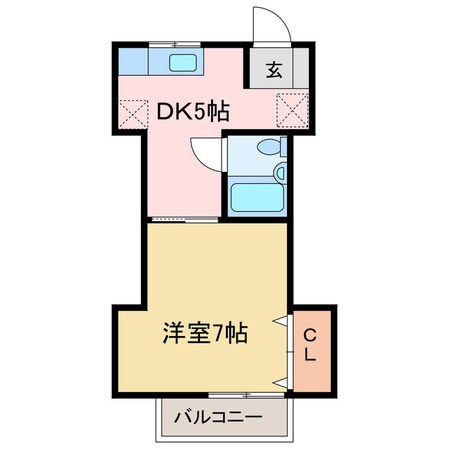 ユースハイツⅢの物件間取画像